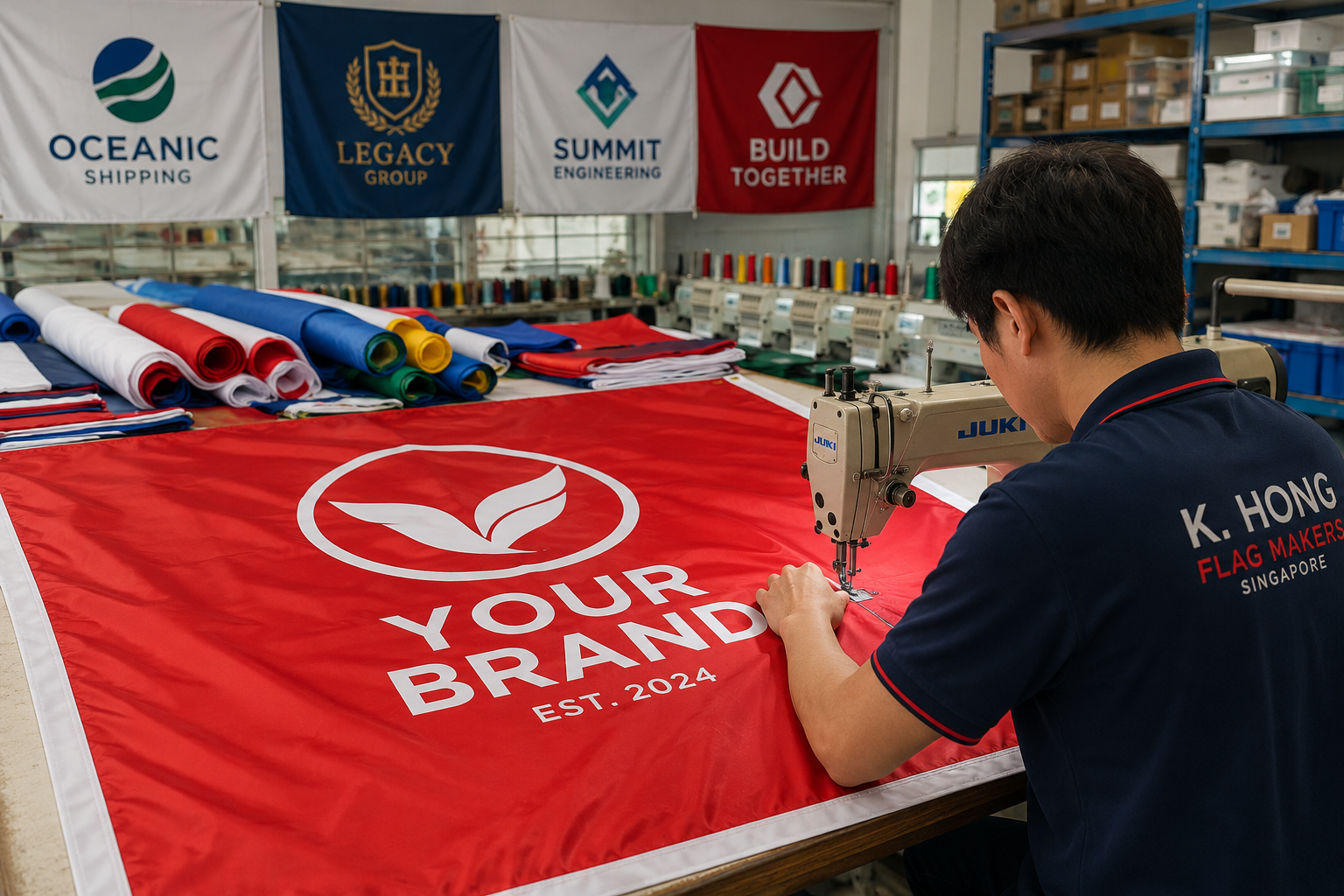 Custom flag production